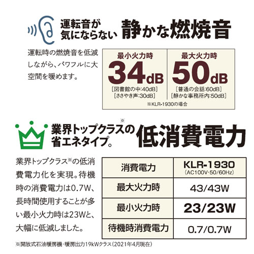 【メーカー直送】【代引不可】 開放式石油暖房機 KLR-1930N A1 木造48畳まで 高地使用可能 KLR-1930N 662065 石油タンク付 業務用 石油ストーブ CHOFU サンポット