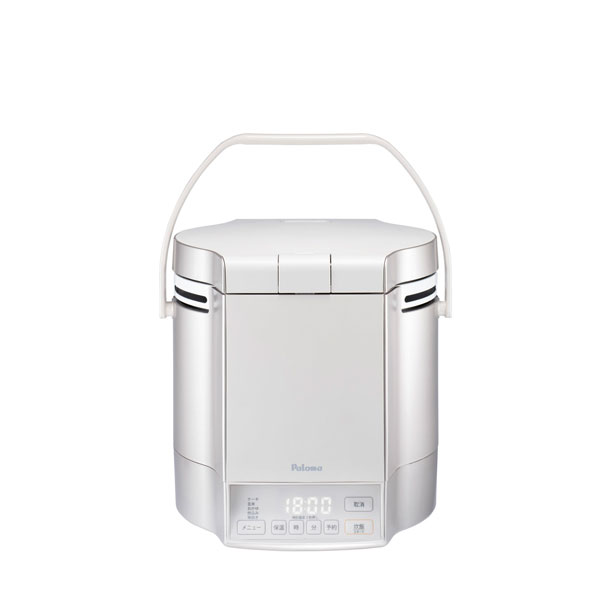 パロマ 炊きわざ プレミアムシルバー×アイボリー PR-M09TV 0.9L 5合 マイコン電子ジャー付炊飯器 内釜フッ素 25400 ケーキ機能搭載 Paloma