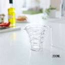 段々 計量カップ レイヤー 200ML クリア 02546 山崎実業 YAMAZAKI