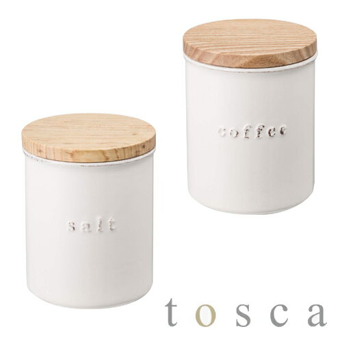 商品名 陶器キャニスター メーカー トスカ/tosca 山崎実業/YAMAZAKI 品番 シュガーWH/3426　ソルトWH/03427　コーヒーWH/03428 品質表示 本体：陶器 蓋：天然木　ストッパー：シリコーン 商品説明 ヴィンテージ加工された風合いが美しい陶器トスカシリーズ 容量：450ml サイズ 約 W 9.5 × D 9.5〜45 × H 11.5 (cm) 商品重量 390g 注意事項 沖縄・離島は別途送料が必要です。 商品の仕様・詳細はメーカーホームページまたはメーカー窓口等でご確認ください。 こちらの商品はお届けまでにお時間がかかる場合がございます。 お急ぎのお客様はご購入前に弊社まで納期の確認をお願いします。