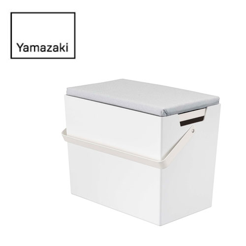 アイロン掛けできる 蓋付き アイロン 収納 ケース アルミ 05460 山崎実業 YAMAZAKI