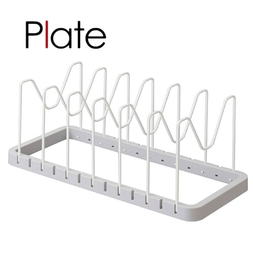 プレート/Plate シンク下伸縮鍋蓋＆フライパンスタンド　 03965【山崎実業/YAMAZAKI】鍋　フライパン収..