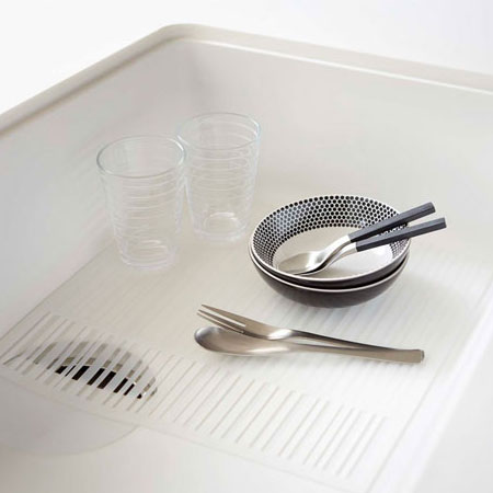 キッチンシンクマット キッチンマット 鍋敷き ホワイト 2627 アクア シリコン樹脂 【山崎実業/YAMAZAKI】 新生活 ギフト