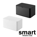 マスクは付きません マスクケース スマート/smart ホワイト/04282 ブラック/04283【山崎実業/YAMAZAKI】ウエットシート おしりふきシート トイレ掃除クリーナー入れ