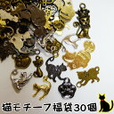 猫,ネコモチーフばっかりのメタルパーツ アクセサリーチャーム福袋30個☆ねこ/肉球/にくきゅう☆メタルパーツ/メタルチャーム/アクセサリーパーツ【メール便可】【RCP】