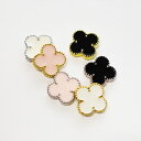 【3個】フラワーの金属パーツ/メタルパーツ(カラー加工、花芯ビジュー無し)3色各1個、合計3個 シルバー枠/ゴールド枠から選べます デコパーツ キラキラ金属パー...
