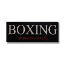 BOXING ボクシング ステッカー NO BOXING NO LIFE 格闘技 ボクシンググローブ 屋外 シール