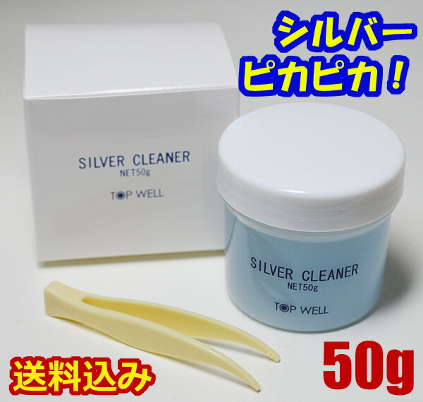 【送料無料】シルバークリーナー 液体 50g 磨き 洗浄液 シルバーお手入れ ピンセット付 銀 汚れ落とし　ピカピカ　リ…