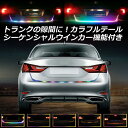送料無料 トランク隙間用 RGB LEDテープライト 5モード切替 マルチカラー 流れるウィンカー連動 12V