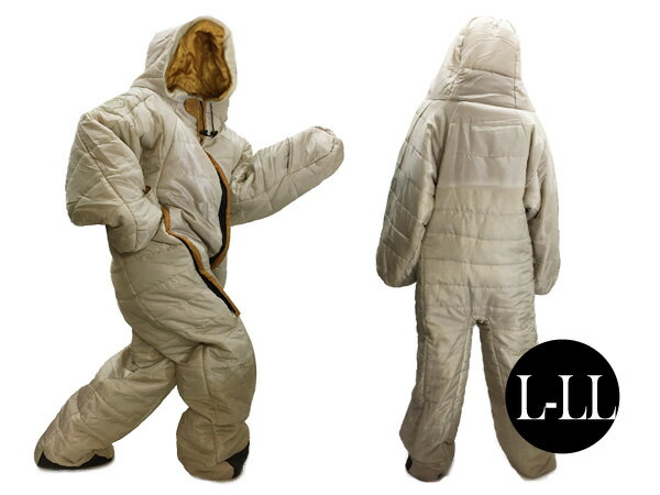 人型寝袋 L-LL アイボリー 水洗い可