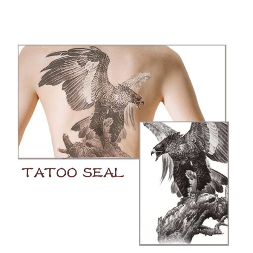 送料無料 超BIGタトゥーシール 背中に貼るタトゥー TATOO 刺青ボディーアート 鷲(47)29×23 送料無料 超BIGタトゥーシール 背中に貼るタトゥー TATOO 刺青ボディーアート 鷲(47)29×23