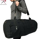 クーポンで最大18%OFF★ROTHCO ロスコ DOUBLE-ENDER キャンバス スポーツバッグ ブラック 様々な用途に使用可能な耐久性抜群のバッグ【ミリ...