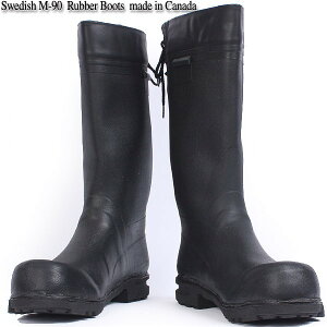 【18%OFFクーポン対象】ミリタリー 実物 新品 デッドストック スウェーデン軍 M-90ラバーブーツ カナダ製 長靴 レインブーツ WIP メンズ アウトドア 【Sx】 送料無料 セール バレンタイン
