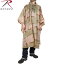 【18%OFFクーポン対象】ROTHCO ロスコ G.I. PLUS RIP-STOP レインポンチョ スリーカラーデザート迷彩 4758 雨の日もお洒落に楽しく!レインウェア レインコート 雨合羽 梅雨 防水 カモフラ WIP メンズ ミリタリー アウトドア プレゼント クリスマス 送料無料