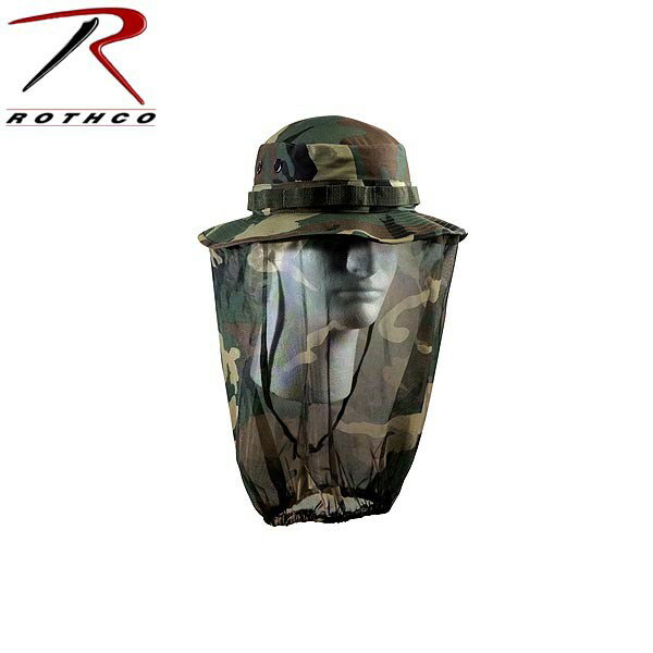 ロスコ クーポンで最大18%OFF★【5833】ROTHCO ロスコ モスキートネット付き BOONIE HAT CAMO【蚊除けネット付き】ROTHCO ロスコ メンズ ミリタリー アウトドア セール【T】WAIPER sale 送料無料 春 父の日