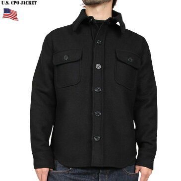 【クーポンで最大18%OFF】新品 米軍 C.P.O.ウールジャケット ブラック 肉厚のウール、ナイロンで製作され防寒性抜群 襟やボタン、表記タグなど細かなディティールも再現 WIP メンズ ミリタリー アウトドア 送料無料 セール【T】