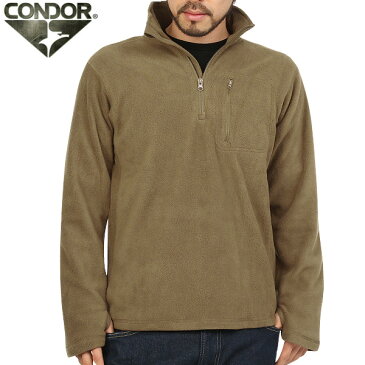 CONDOR コンドル 607 MICRO FLEECE プルオーバー TAN 通気性抜群のマイクロフリース素材を使用 レイヤリングシステムでのLevel 3に 分類されるミッドベースレイヤー 【クーポン対象外】 WIP メンズ ミリタリー アウトドア ミリタリーシャツ キャッシュレス 5％還元