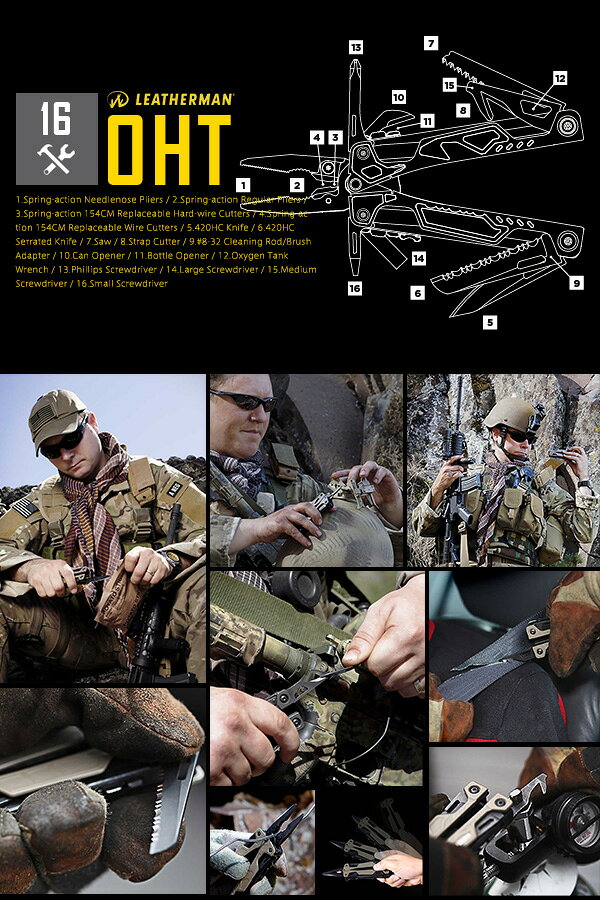 【クーポンで最大18%OFF】ミリタリー LEATHERMAN レザーマン OHT - ONE HAND TOOL BLACK 25年保証付き マルチツール 万能ツール 万能ナイフ 十徳ナイフ アーミーナイフ WIP メンズ アウトドア 送料無料 セール【T】通販格安セール情報 楽天 通販