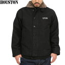 【最短即日発送】HOUSTON ヒューストン 米海軍 N-1デッキジャケット VINTAGE加工 ブラック【5N-1VW】【WAIPER別注】【クーポン対象外】デッキジャケット メンズ ミリタリー アウトドア【クーポン対象外】ブランド【T】ワイパーインク プレゼント ギフト