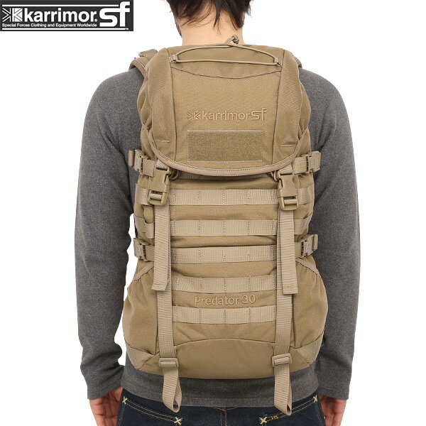 楽天ミリタリーショップWAIPERクーポンで最大15％OFF★【あす楽】 karrimor SF カリマー スペシャルフォース Predator 30 バッグパック COYOTE【Predator 30】メンズ メンズ ミリタリー アウトドア リュック ブランド【Sx】セール【T】WAIPER 送料無料 sale 父の日