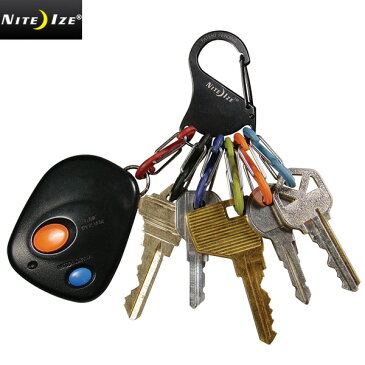 NITE IZE ナイトアイズ S-BINER KEYRACK (エスビナーキーラック) Black with Standard Color S-Biners ベルトループやバッグに付けられるキーホルダー 取り外しも追加で増やすことも可能 WIP メンズ ミリタリー アウトドア セール【T】