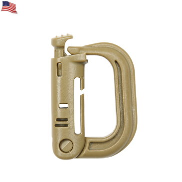 【クーポンで最大1000円OFF】【ネコポス配送可】米軍使用タイプ Grimloc Carabiner (カラビナ) COYOTE 米軍のモールシステムに対応した汎用カラビナ WIP メンズ ミリタリー アウトドア スポーツ セール【T】