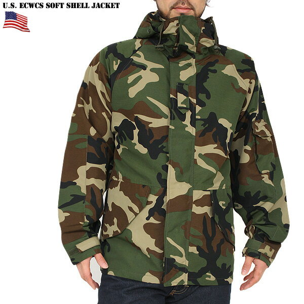 クーポンで最大15%OFF★新品 米軍 G.I.タイプ ECWCS ライトウエイト ソフトシェルパーカー WOODLAND CAMO ECWCSパーカーをデザインソース 軽量かつ薄手のナイロン生地を採用 メンズ ミリタリー アウトドア セール【T】WAIPER 送料無料 sale 父の日