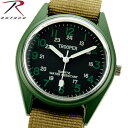 楽天ミリタリーショップWAIPERクーポンで最大15％OFF★ROTHCO ロスコ 4104 O.D. FIELD WATCH フィールド ウォッチ ケースはステンレス製で 生活防水機能付き アウトドア、サバイバルゲームに 大活躍できるフィールド ウォッチ ROTHCO ロスコ メンズ ミリタリー アウトドア セール【T】送料無料 sale