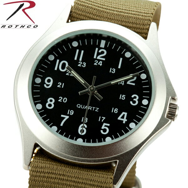 クーポンで最大15%OFF★ROTHCO ロスコ 4127 MILITARY STYLE QUARTZ WATCH OLIVE 軽量ですが腕にしっくりくる 大きさで盤面も見やすいです アウトドア、サバイバルゲームに 大活躍できるフィールド ウォッチ ROTHCO メンズ ミリタリー アウトドア セール送料無料 sale