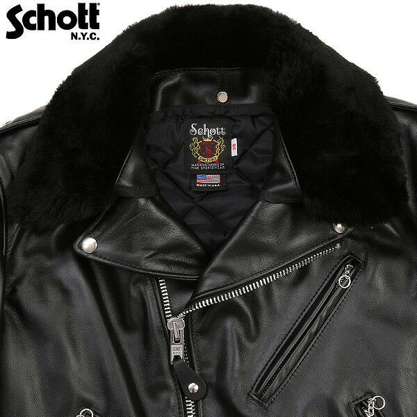 ショット ボアコート メンズ ポイント10倍！Schott ショット 618M COLLAR FOR ブラック【7066】Schottの618、613US、等の ダブルライダース用襟ボア ライダース Schott ショット メンズ ミリタリー アウトドア ブランド【クーポン対象外】送料無料【T】春 プレゼント ギフト 父の日