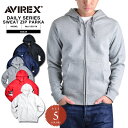 AVIREX アビレックス デイリーウェア 6153510 フルジップ スウェットパーカ ミリタリー メンズ ミリタリー アウトドア ブランド【クーポン対象外】...