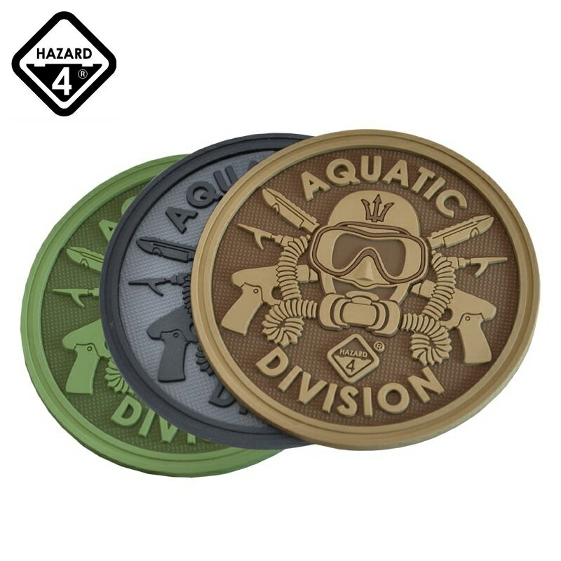 クーポンで最大18%OFF★HAZARD4 ハザード4 AQUATIC DIVISION アクアティック ディビジョンパッチ メンズ ミリタリー アウトドア ブ...
