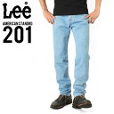 15%OFFセール開催中！Lee リー AMERICAN STANDRD 201 ストレートデニムジーンズ 淡色ブルー(90) デニムパンツ ボトムス ジーパン WIP メンズ ミリタリー アウトドア 敬老の日