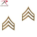 クーポンで15%OFF★ROTHCO ロスコ 1643 Private Insignia 米陸軍三等軍曹階級章 ゴールド ROTHCO ロスコ メンズ ミリタリ...