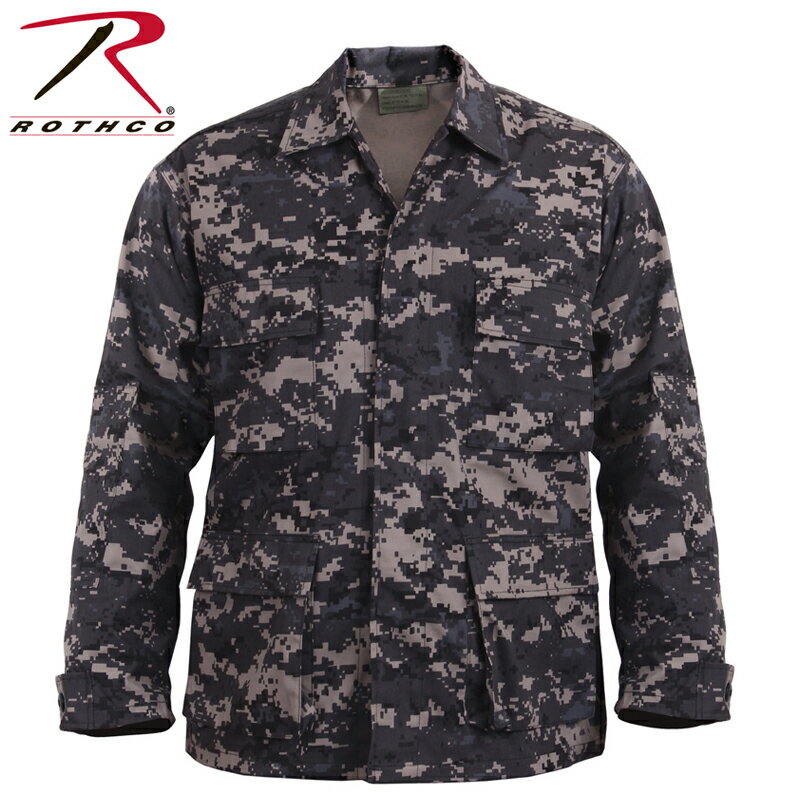 クーポンで最大15%OFF★ROTHCO ロスコ DIGITAL CAMO BDU シャツジャケット 9630 Subdued Urban Digital Camo ミリタリー トップス タクティカル サバイバルゲーム アウトドア サブデュードアーバンデジタルカモ 迷彩 カモフラ カモ柄 メンズ ミリタリー アウトドア【T】春