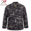 ROTHCO ロスコ DIGITAL CAMO BDU シャツジャケット 9630 Subdued Urban Digital Camo ミリタリー トップス タクティカル サバイバルゲーム アウトドア サブデュードアーバンデジタルカモ 迷彩 カモフラ カモ柄 メンズ ミリタリー アウトドア【T】ギフト