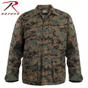 クーポンで最大15%OFF★ROTHCO ロスコ DIGITAL CAMO BDU シャツジャケット 8690 Woodland Digital Camo ミリタリー トップス タクティカル サバイバルゲーム アウトドア ウッドランドデジタルカモ 迷彩 カモフラ メンズ【T】ギフト