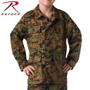 クーポンで最大15%OFF★ROTHCO ロスコ キッズ DIGITAL CAMO BDU シャツジャケット 66215 Woodland Digital Camo キッズ ジュニア ミリタリー トップス アウトドア ウッドランドデジタルカモ 迷彩 カモフラ メンズ ミリタリー アウトドア【T】ギフト