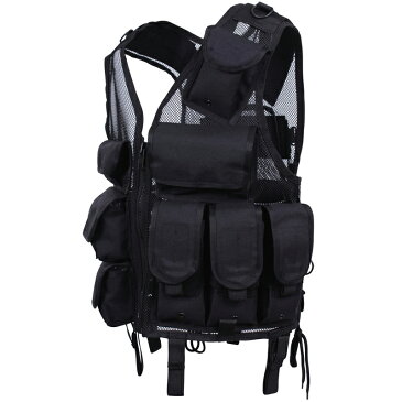 15%OFFセール開催中！【あす楽】ROTHCO ロスコ ULTRA FORCE BLACK TACTICAL S.W.A.T. ベスト 【6582】 タクティカルベスト フィッシングベスト ROTHCO ロスコ WIP メンズ ミリタリー アウトドア スポーツ キャッシュレス 5％還元 春 父の日