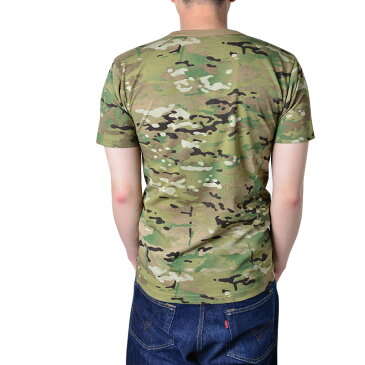 ROTHCO ロスコ 6286 MADE IN U.S.A. MULTICAM トレーニング用Tシャツ 半袖 クルーネック ミリタリー トップス インナー プリントT 迷彩 カモフラージュ MULTICAM マルチカム MADE IN U.S.A. アメリカ製 WIP メンズ ミリタリー アウトドア ミリタリー 父の日