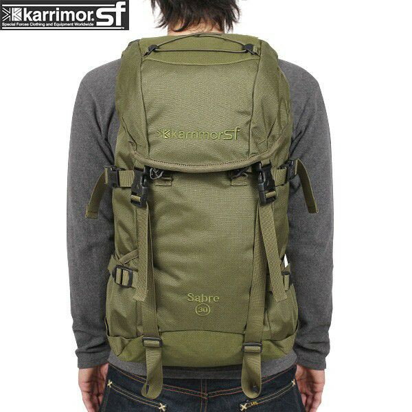 クーポンで10%OFF★karrimor SF カリマー スペシャルフォース Sabre 30 バッグパック OLIVE【Sabre 30】セイバー30 メンズ ミリタリー アウトドア リュック バックパック ブランド【Sx】セール【T】WAIPER 送料無料 sale 父の日