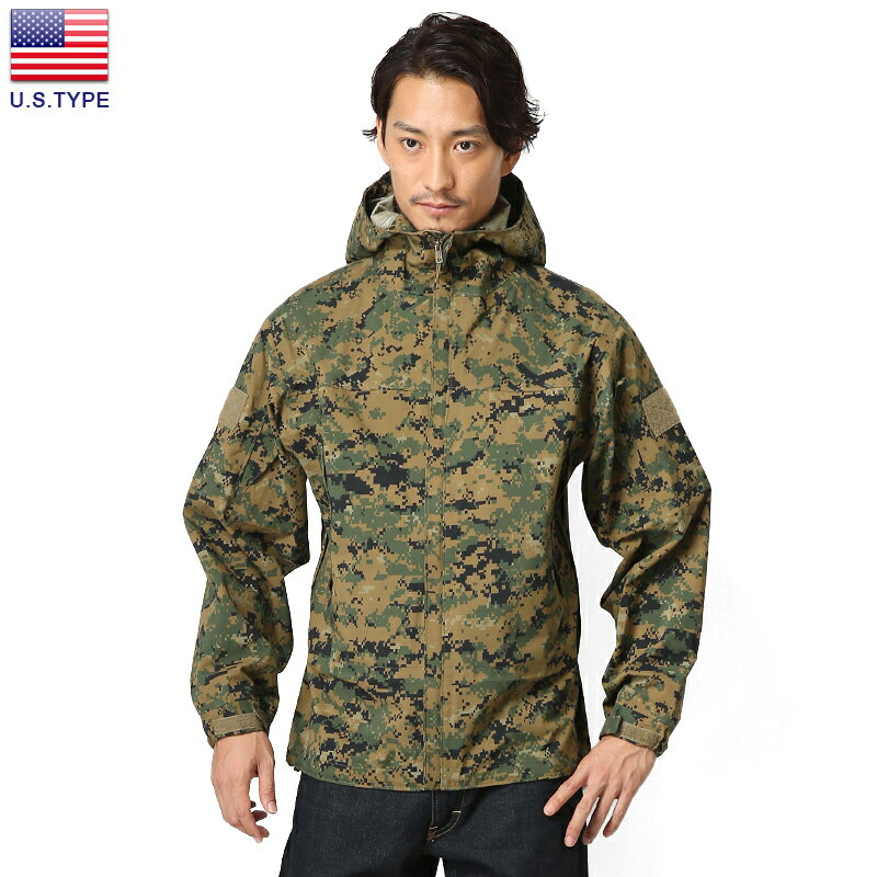 ミリタリージャケット U.S.TYPE ハードシェルジャケット WOODLAND MARPAT メンズ ミリタリー アウトドア【クーポン対象外】【I】WAIPER 送料無料 春 プレゼント ギフト 父の日