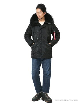 クーポン使用で19,840円★ALPHA INDUSTRIES アルファインダストリーズ タイトN-3B フライトジャケット ブラックファー 20094-7401 N-3B N3B WIP メンズ ミリタリー アウトドア ミリタリージャケット 宅配便送料無料 ブランド