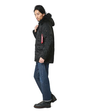 クーポン使用で19,840円★ALPHA INDUSTRIES アルファインダストリーズ タイトN-3B フライトジャケット ブラックファー 20094-7401 N-3B N3B WIP メンズ ミリタリー アウトドア ミリタリージャケット 宅配便送料無料 ブランド