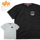 【あす楽】ALPHA INDUSTRIES アルファインダストリーズ TC1418 NASA アポロ11 半袖Tシャツ【T】 / メンズ レディース ミリタリー トップス カットソー ナサ ロゴ クルーネック 白 ホワイト 灰 グレー ワンポイント プリント 秋 冬 送料無料 セール sale