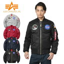 アルファインダストリーズ ジャケット メンズ 【あす楽】今なら30%OFF★ALPHA INDUSTRIES アルファインダストリーズ TA0113 NASA APOLLO MA-1 フライトジャケット JAPAN FIT【クーポン対象外】【T】｜ミリタリージャケット メンズ アウター ストリート ワッペン ブランド おしゃれ 大きいサイズ ナサ アポロ 秋 冬