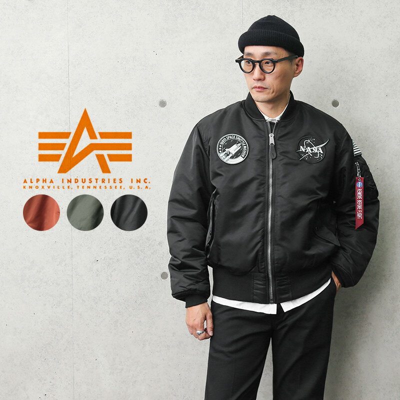 【あす楽】今なら30 OFF★ALPHA INDUSTRIES アルファインダストリーズ TA0167 NASA 100th MISSION MA-1フライトジャケット｜ミリタリージャケット ブルゾン メンズ アウター アメカジ ストリート ブランド おしゃれ 大きいサイズ ナサ【T】【クーポン対象外】 送料無料