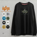 クーポンで最大15 OFF★【あす楽】ALPHA INDUSTRIES アルファインダストリーズ TC1430 プリント 長袖Tシャツ A-MARK / メンズ ミリタリー トップス カットソー ロゴ ブランド おしゃれ 大きいサイズ ゆったり カジュアル ストリート【T】 秋 冬 送料無料 セール sale