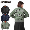 【あす楽】AVIREX アビレックス 6262078 レディース COMMERCIAL LOGO MA-1フライトジャケット【クーポン対象外】【T】 送料無料 プレゼ..