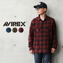 【最短即日発送】AVIREX アビレックス 6105135 デイリーウエア コットン ビエラシャツ【T】【クーポン対象外】|メンズ トップス ワークシャツ ネルシャツ チェックシャツ カジュアル アメカジ ブランド おしゃれ 大きいサイズ